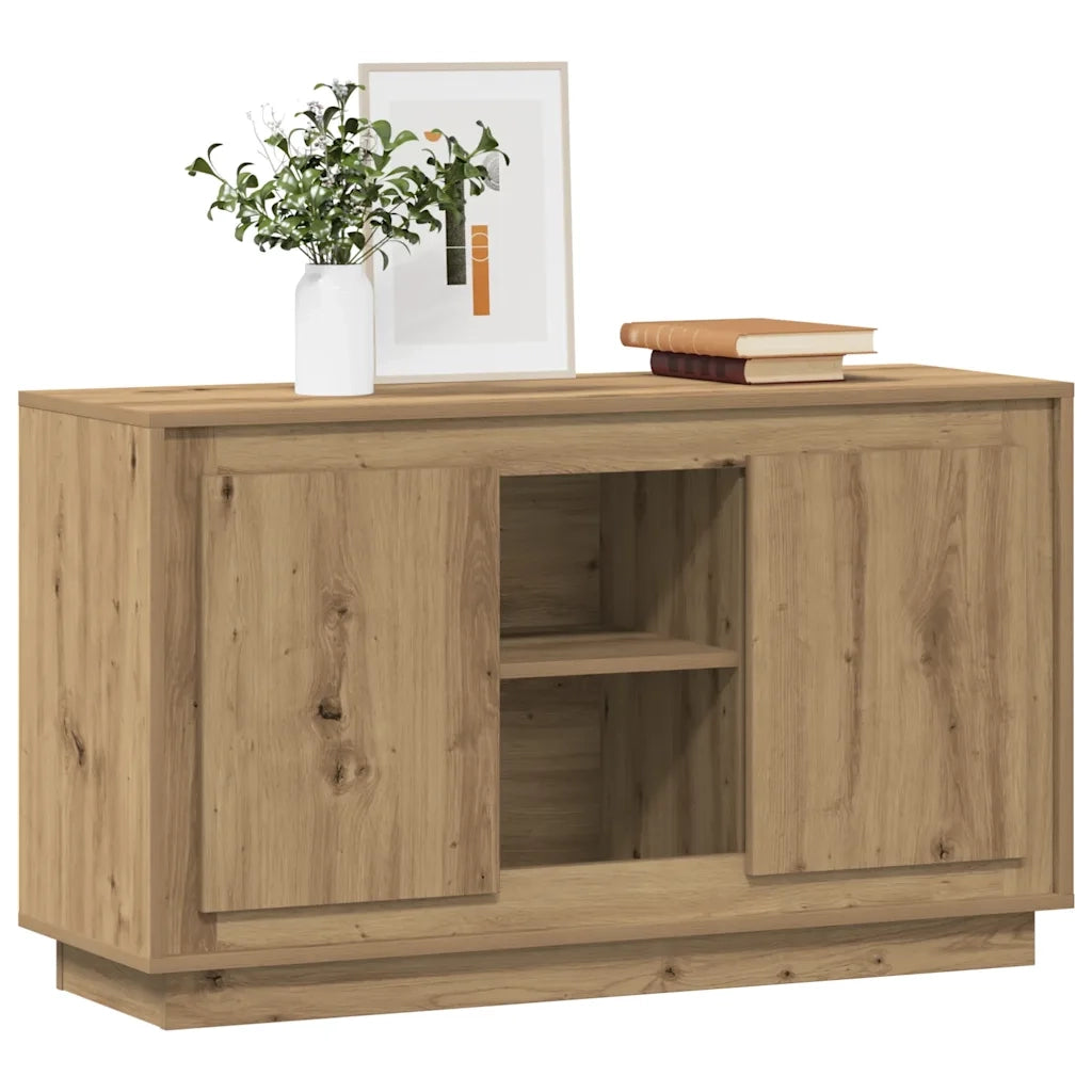 Credenza Rovere Artigianale 102x35x60 cm in Legno Multistrato 857138