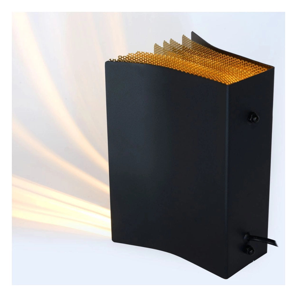 Lampada da tavolo Lucide Livret nera metallo E14 40W