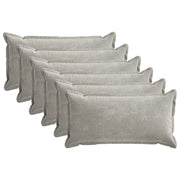 Federa 6 pcs HOUTEN Grigio Chiaro 40 x 70 cm Tessuto Chenille 917855
