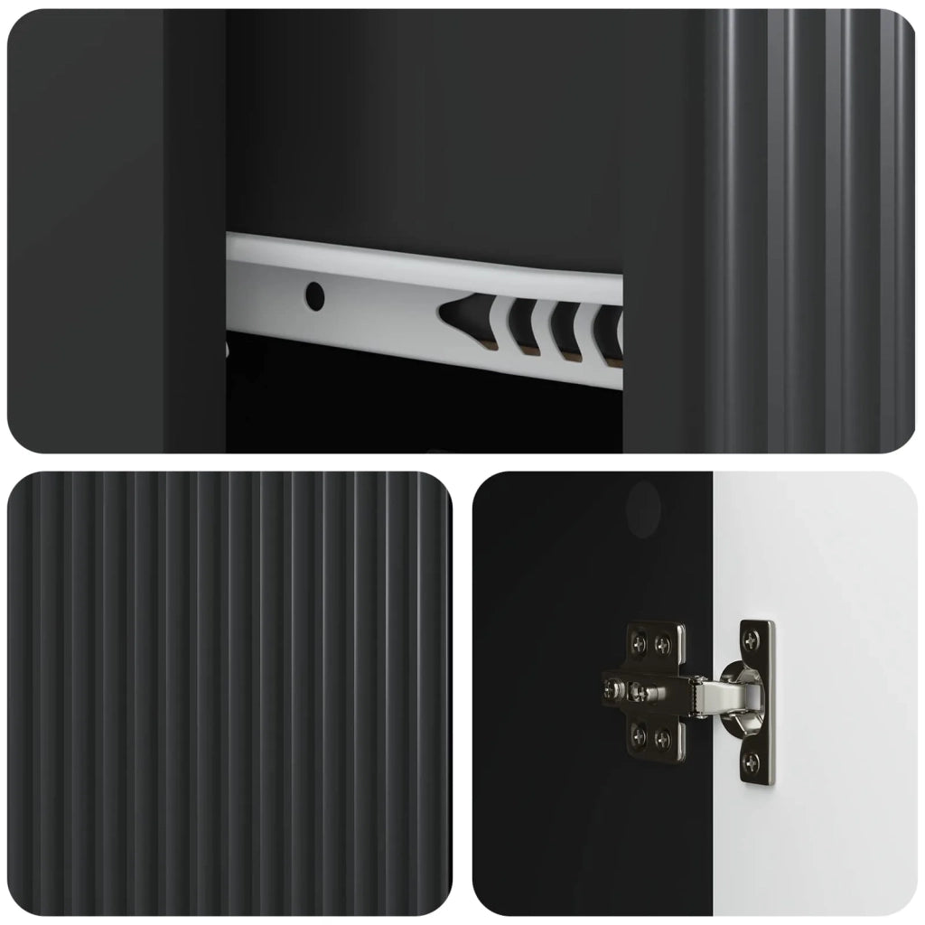 Credenza Nero 66 x 34,5 x 90 cm Legno ingegnerizzato 894626