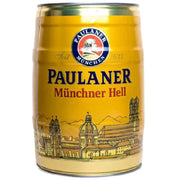 Birra paulaner munchner hell munich lager 4,5% volume fusto da litri 5