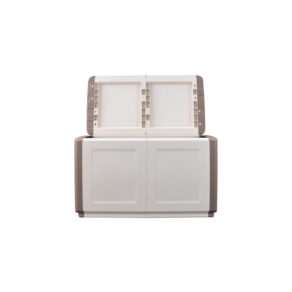 BAULE PORTATUTTO cm  96 x 53 x H 57 - TORTORA/ECRU  - ARTPLAST
