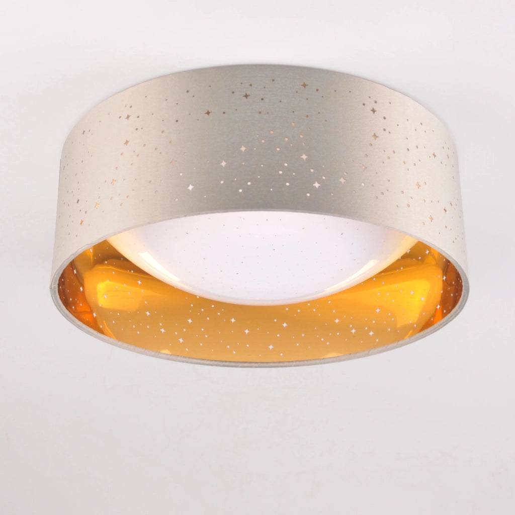 Plafoniera LED 18W 4000K taupe/oro 32cm Polux Tuluza