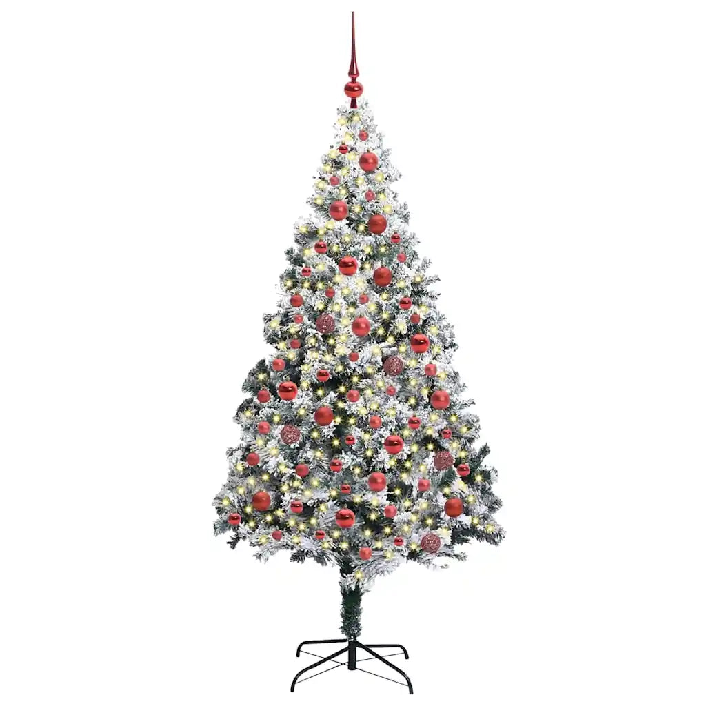 Albero di Natale artificiale con 300 LED Bianco 180 cm 3396962