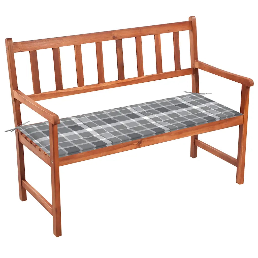 Panca da Giardino con Cuscino 120 cm in Massello di Acacia cod mxl 45886