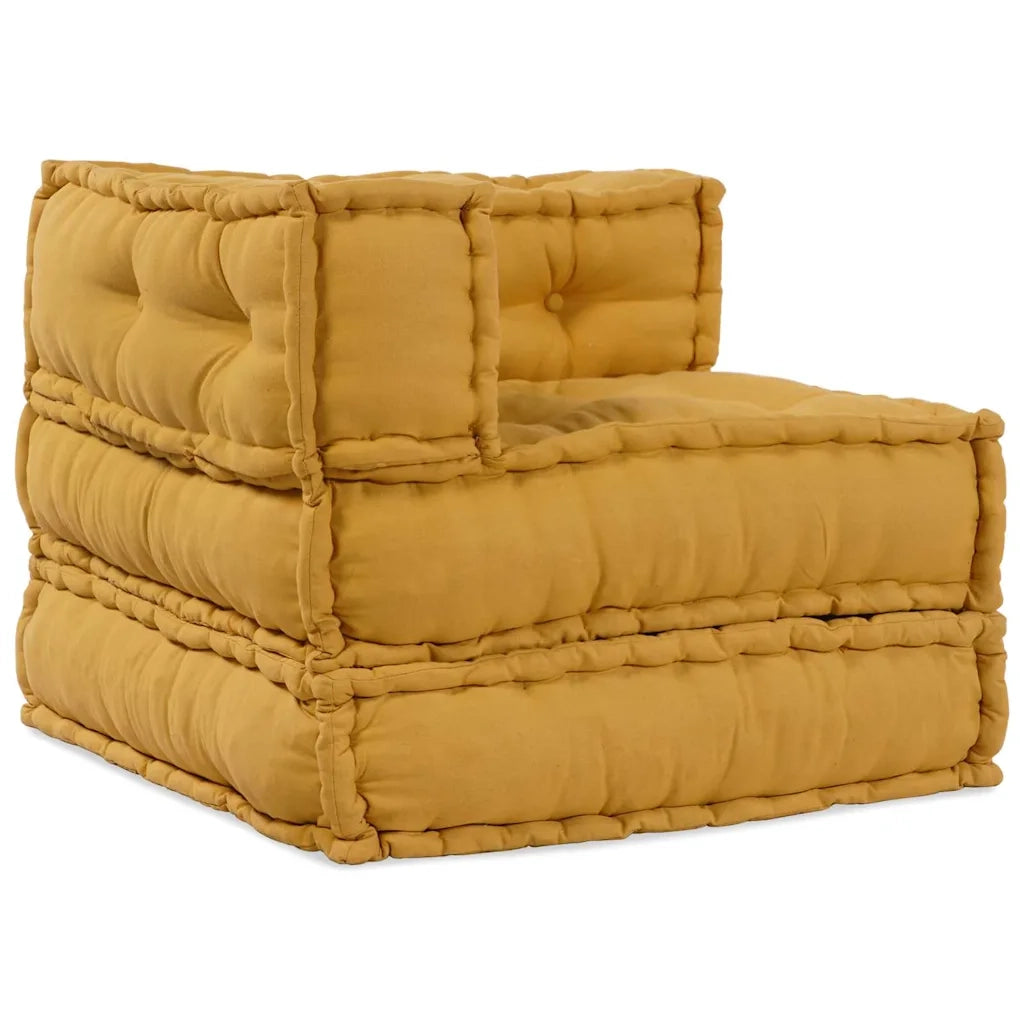 vidaXL Cuscino 2 pcs Giallo 70 x 70 x 54 cm Poliestere