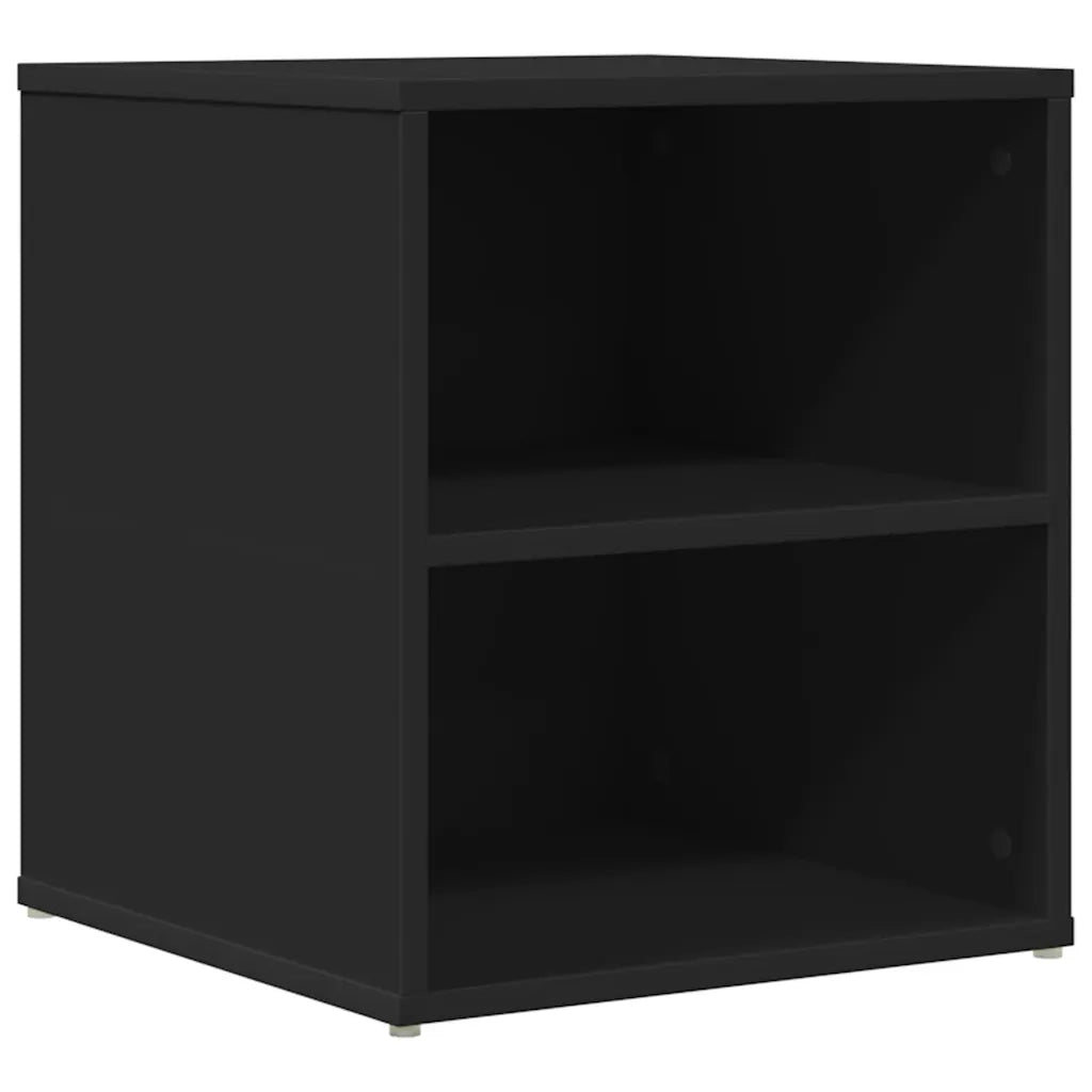 vidaXL Mobile Angolare Nero 160x40x45 cm in Truciolato