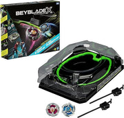 Beyblade X Arena Grande , Xtreme Battle set,Dagger Dran4-60R, Tusk Mammoth 3-60T,due beyblade con beystadium,Hasbro,Eta8