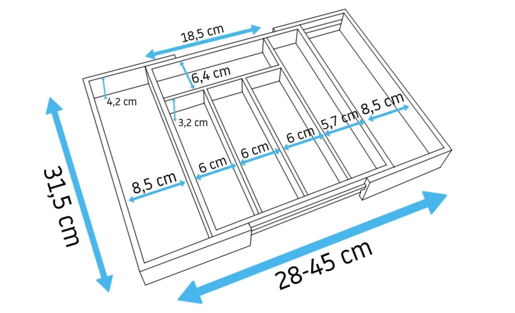 Organizer Per Cassetti Estensibile