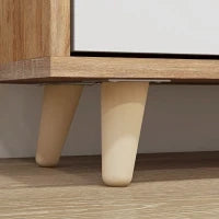 Scarpiera Salvaspazio a 3 Cassetti con Ripiano Regolabile per 18-24 Paia di Scarpe, 72x24x119cm, Bianco