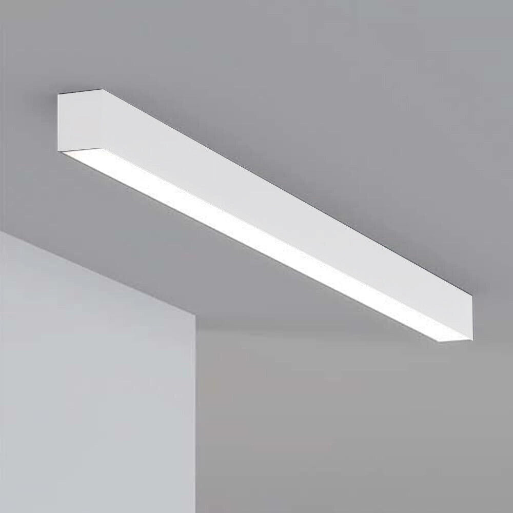 Trade Shop - Lampadario Led Lineare A Sospensione Soffitto 40w Modulare Tecnologia Cct Ll57-120c-3c - Bianco
