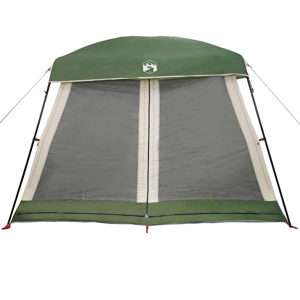 Tenda Familiare Cabina per 6 Persone-Tenda da campeggio Verde Impermeabile 300303