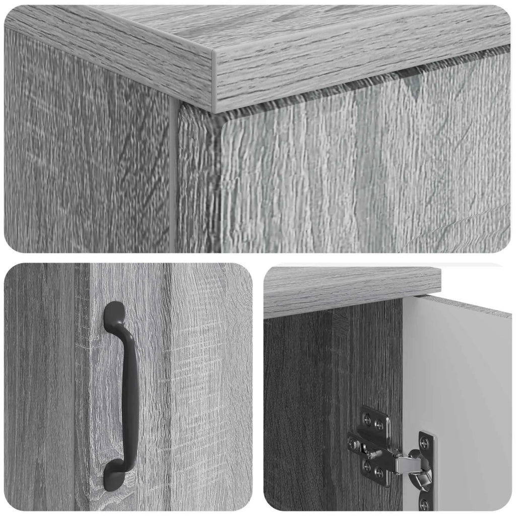 Scrivania Grigio Sonoma 142,5 x 50 x 75 cm Legno ingegnerizzato 3414645