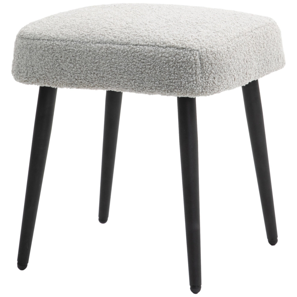 Pouf imbottito ¨C zephmum ¨C Grigio chiaro 42x42x44 cm