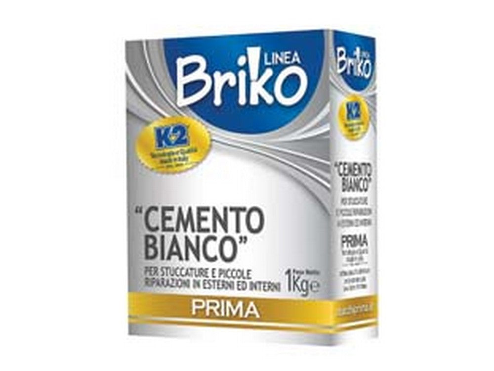 k2 linea briko cemento bianco in polvere - kg.1 in scatola cod:ferx.fer71109