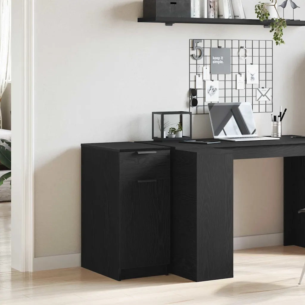 Mobile per Ufficio Rovere Nero 33 x 50 x 75 cm 862103