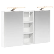 Set di Armadi da Bagno | Armadio da bagno con lo scaffale 3 pz 80 x 10,5 x 50 cm