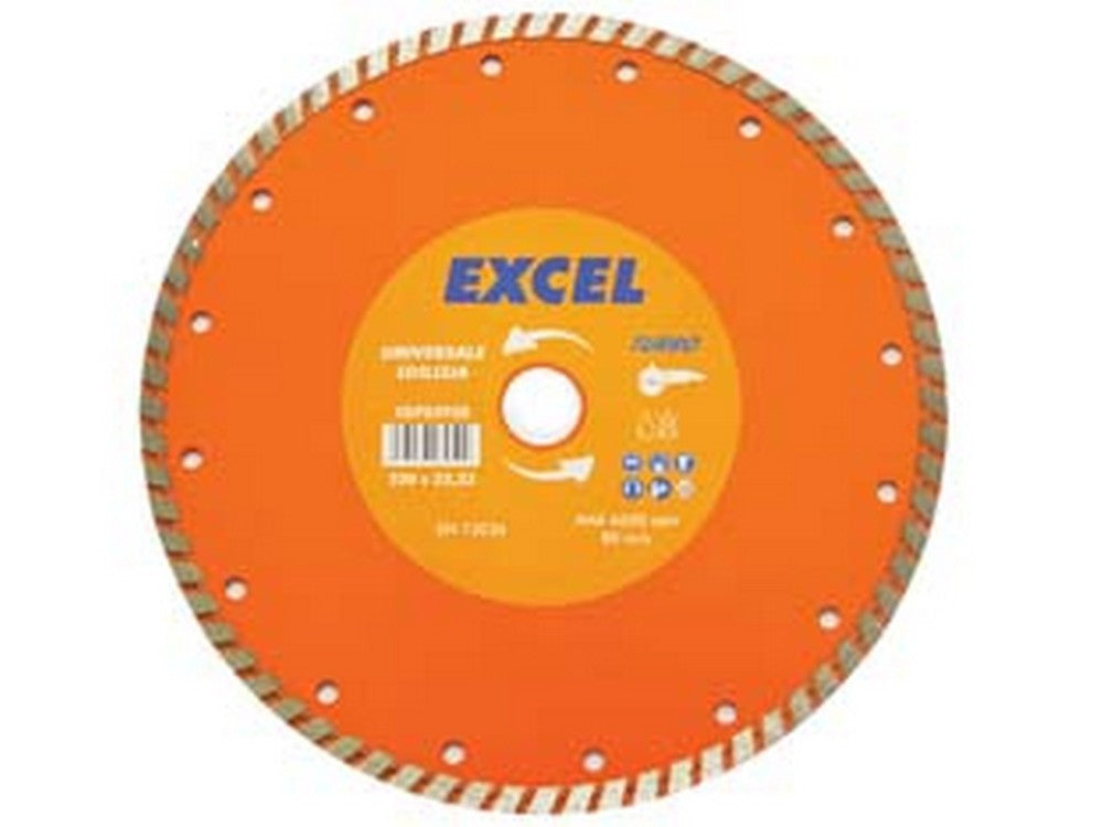 1blister dischi diamantati universali per materiali da costruzione ? mm.230 - ? mm.230 foro 22,2 corona continua cod:ferx.fer11037