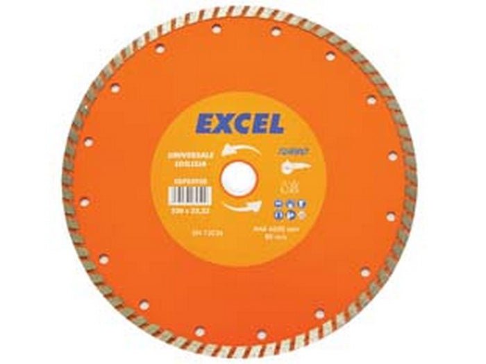 1blister dischi diamantati universali per materiali da costruzione ? mm.230 - ? mm.230 foro 22,2 corona continua cod:ferx.fer11037