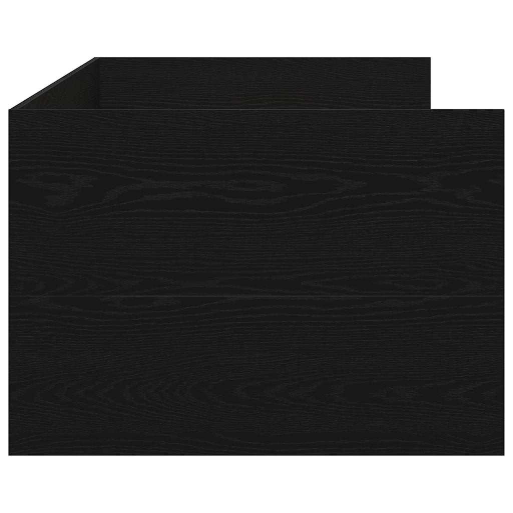 Daybed con testiera Rovere Nero 90 x 190 cm Legno multistrato 3333998