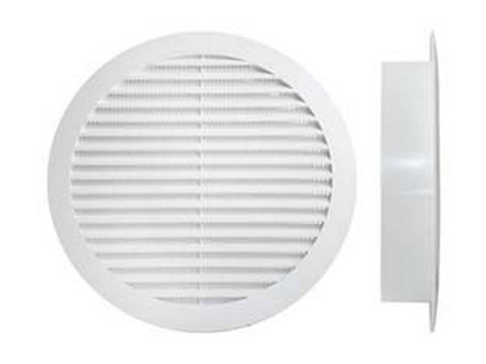 griglia aerazione tonda fissa in plastica - ø mm.160 cod:ferx.fer208055