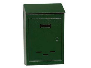 cassetta postale con tetto e chiave ad una leva verde - n?4 cm.23x9x35h. per riviste cod:ferx.fer29544