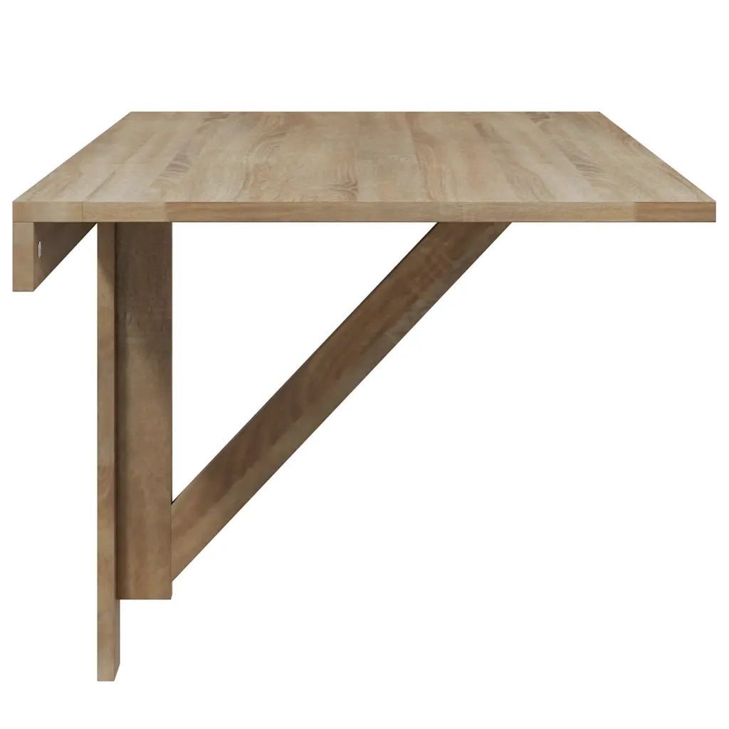 Tavolo Pieghevole da Parete Colore Rovere 100x60 cm CFW8503901
