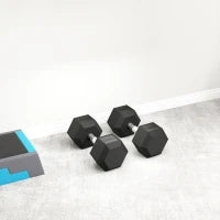 Manubri con impugnatura scanalata, manubrio in ghisa, 2 x 20kg per casa, palestra, allenamento di resistenza