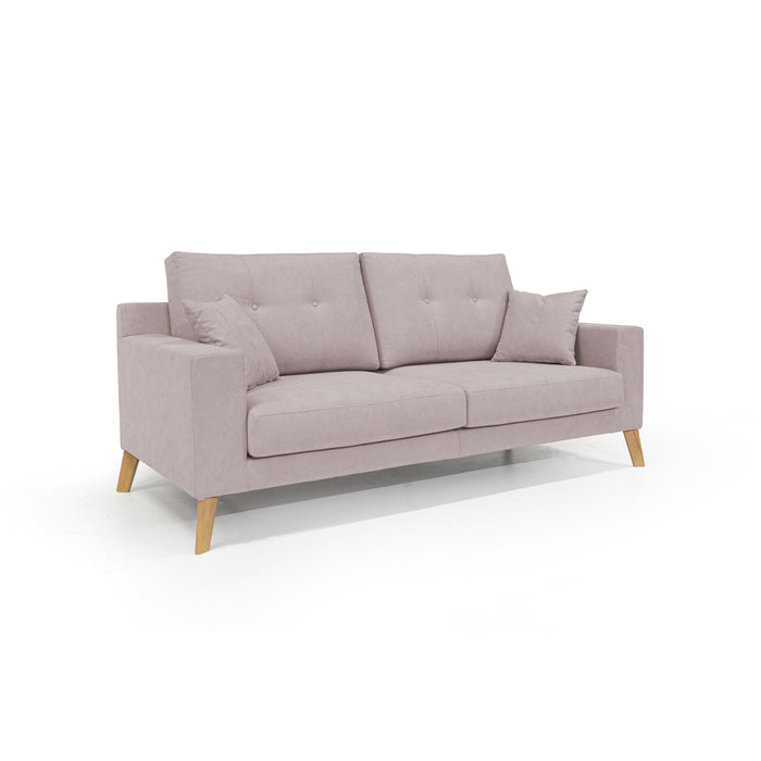 Danish Divano moderno in tessuto morbido impermeabile T02 206 cm rosa