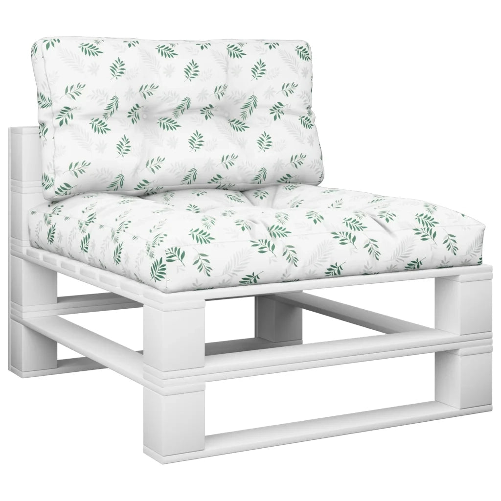 Cuscini per Pallet 2 pz Motivo a Foglie Tessuto