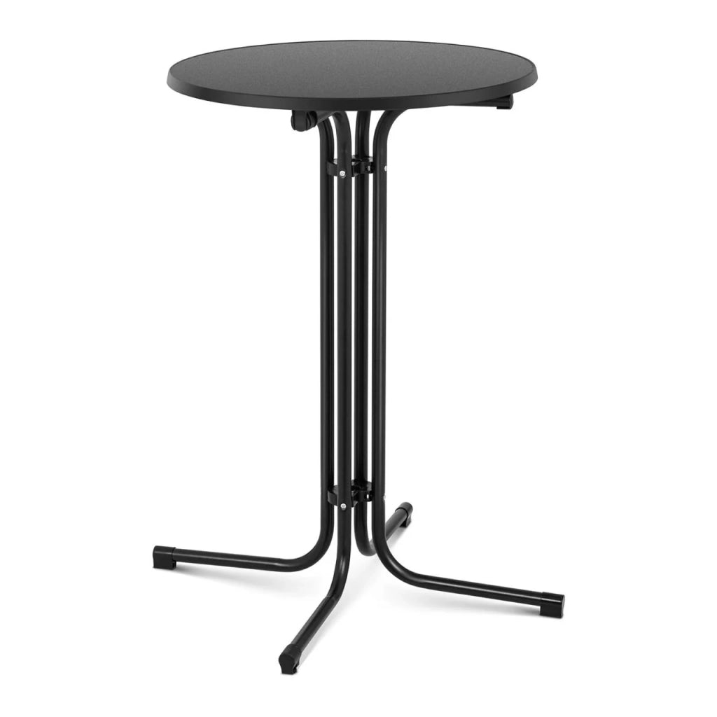 Tavolo pieghevole in piedi diametro 70 cm nero 14_0002375