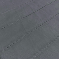 Copridivano Trapuntato con Penisola Destra Seduta 290 cm in Microfibra Grigio Scuro