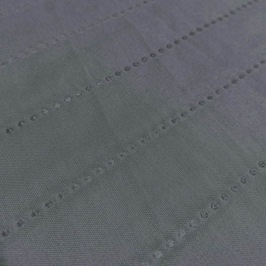 Copridivano Trapuntato con Penisola Destra Seduta 290 cm in Microfibra Grigio Scuro