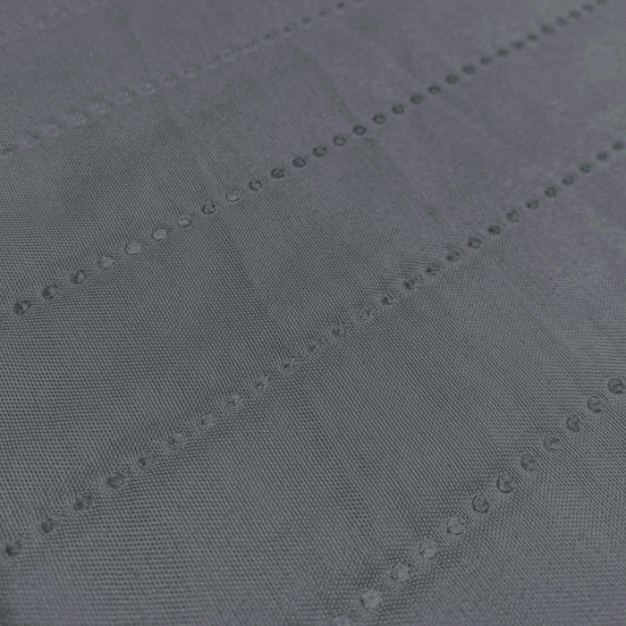 Copridivano Trapuntato con Penisola Destra Seduta 290 cm in Microfibra Grigio Scuro