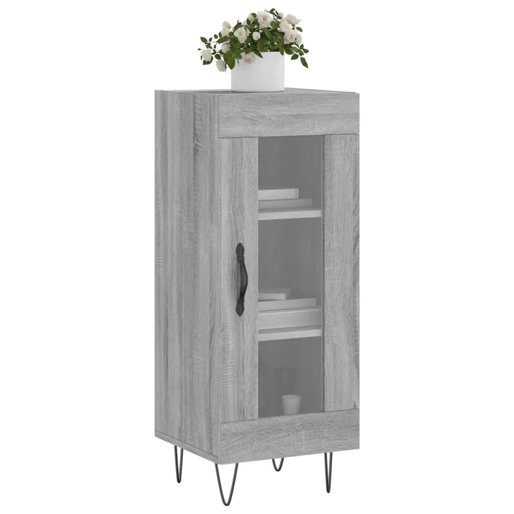 Credenza Grigio Sonoma 34,5x34x90 cm in Legno Multistratocod mxl 128609