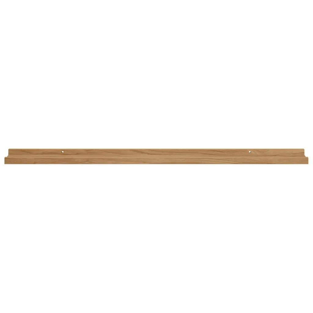 Scaffale da parete con lo scaffale 4 pcs Marrone 100 x 9 x 3 cm