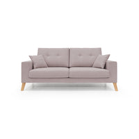 Danish Divano moderno in tessuto morbido impermeabile T02 206 cm rosa