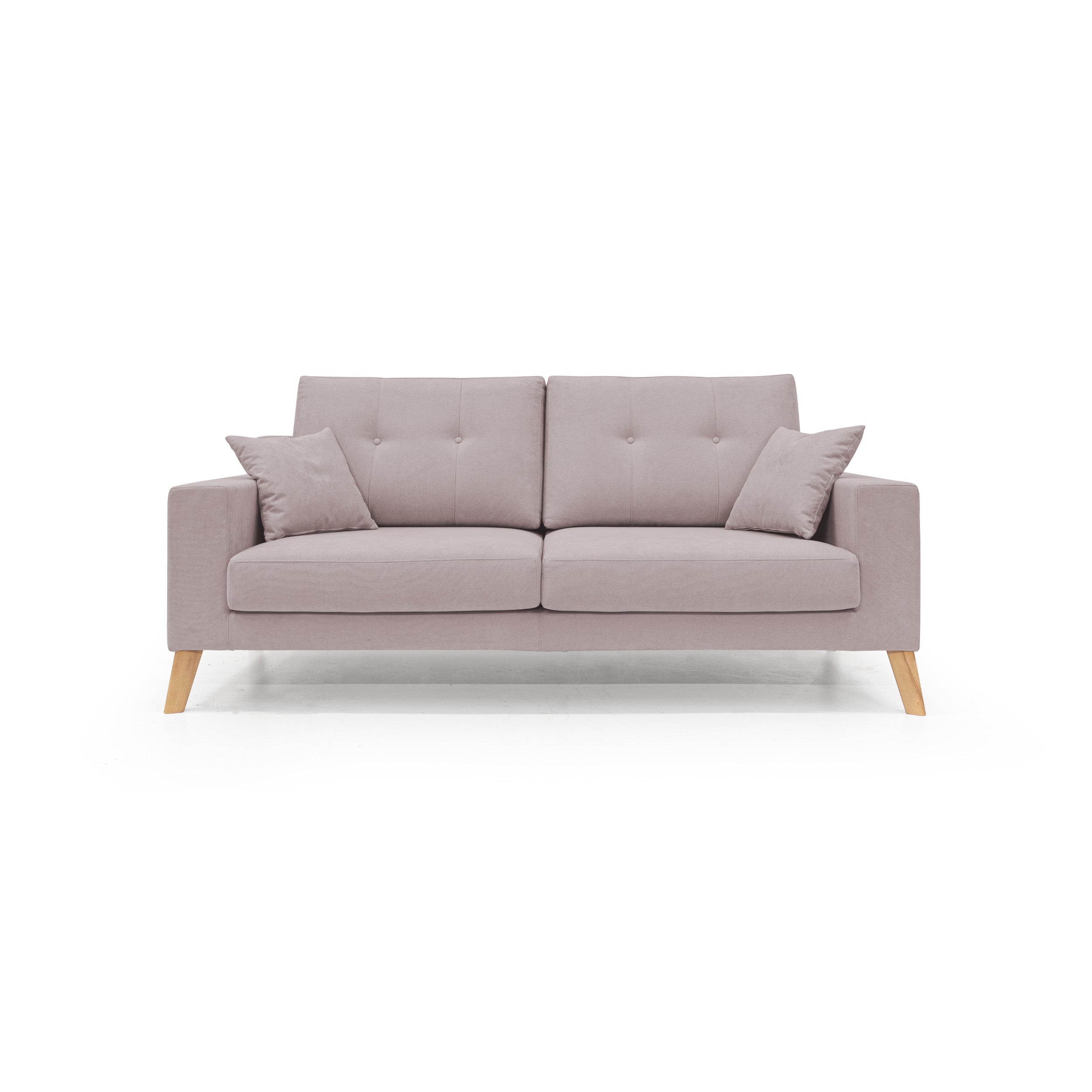 Danish Divano moderno in tessuto morbido impermeabile T02 206 cm rosa