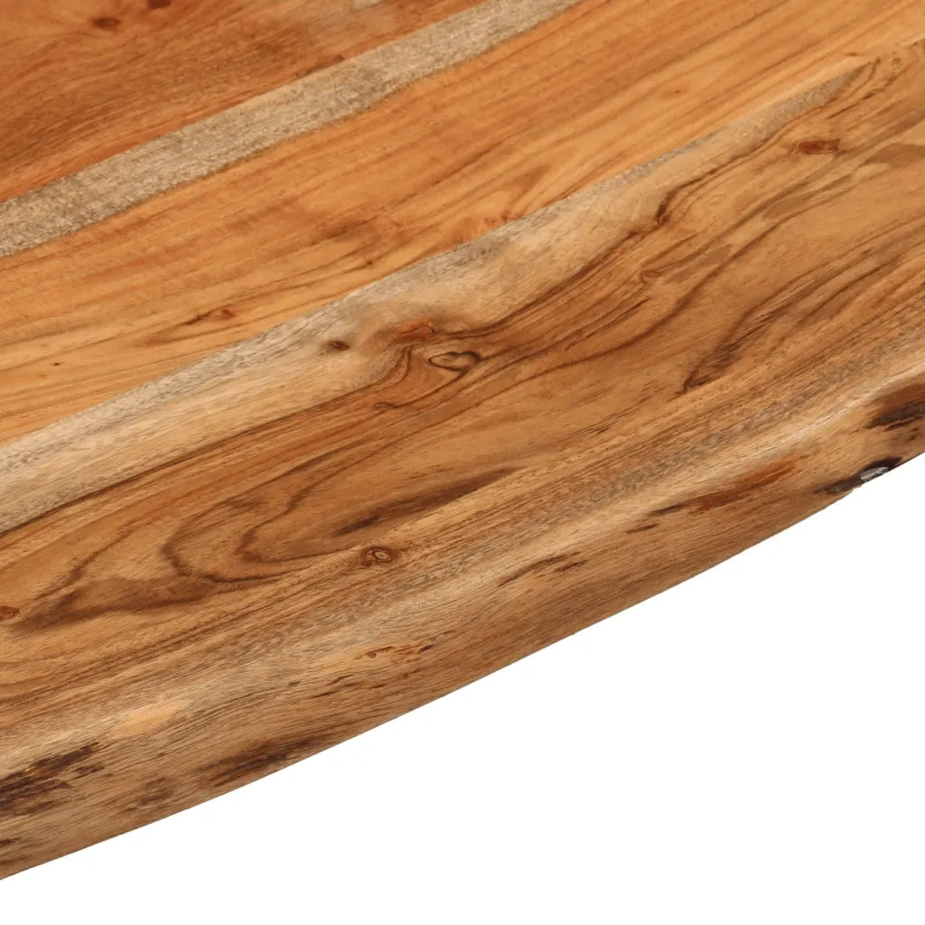 Mensola a Muro 40x40x2,5cm Quadrata Massello Acacia Bordi Vivi