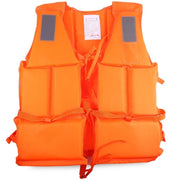 Trade Shop - Giubbotto Salvataggio Arancione Con Fischietto Per Mare Scii Nautico Navigazione -