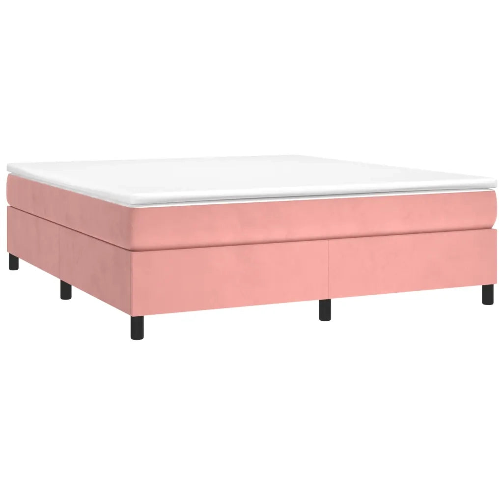 Giroletto a Molle Rosa 180x200 cm in Velluto cod mxl 63186