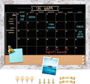 Pannello da disegno e da attacchi con superficie magnetica - 33 cm x 43 cm - Calendario nero - 2-in-1 funzionalità