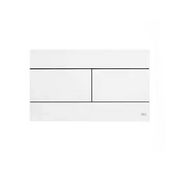 PLACCA DI COMANDO SLIM DOPPIO SCARICO  BIANCA     OLIVER INTERNATIONAL