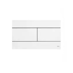 PLACCA DI COMANDO SLIM DOPPIO SCARICO  BIANCA     OLIVER INTERNATIONAL