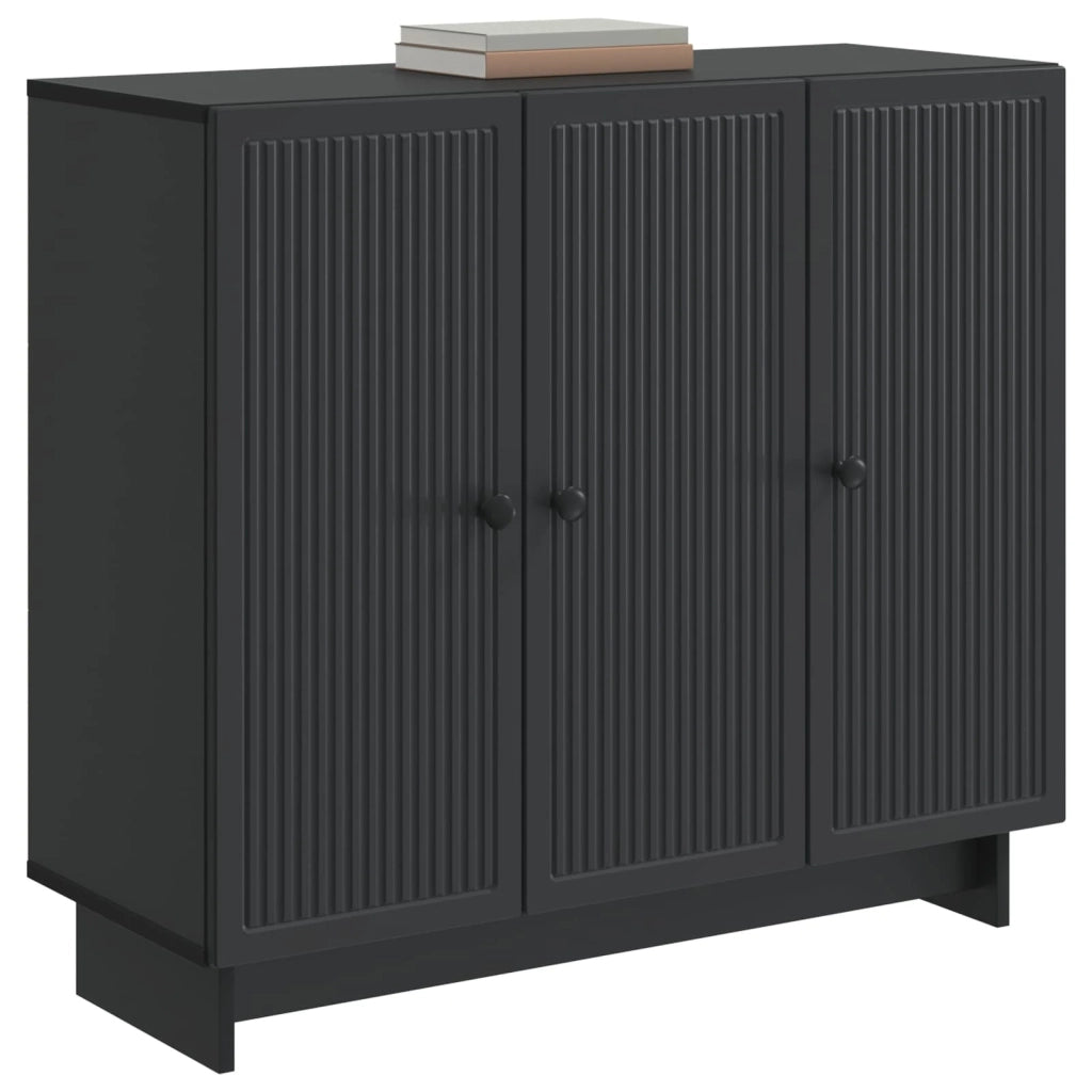 Credenza Nero 89 x 34,5 x 80 cm Legno ingegnerizzato 893956