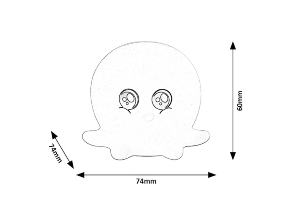 Lampada notturna bambini polpo bianco LED Lightimals Rabalux