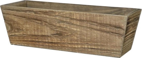 Bacino per piante - Bacino per piante Classico Casa e Giardino Legno Cuoio scuro Dimensione grande - Utilizzo interno ed esterno