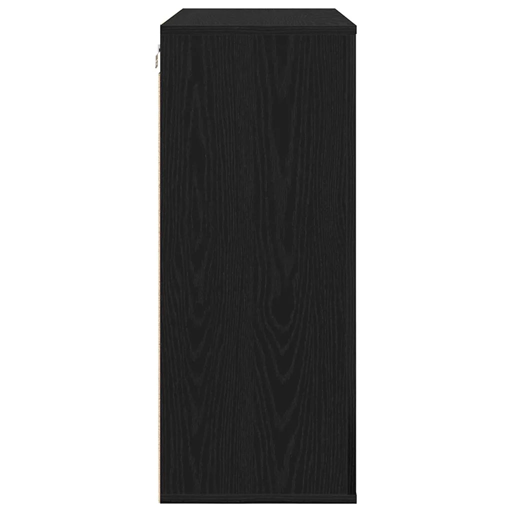 Armadietto a muro Rovere Nero 80 x 33 x 80 cm Legno multistrato 862803