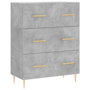 Credenza | Madia | Buffet da pranzo | Armadio da pranzo Grigio Cemento 69,5x34x90 cm in Legno Multistrato