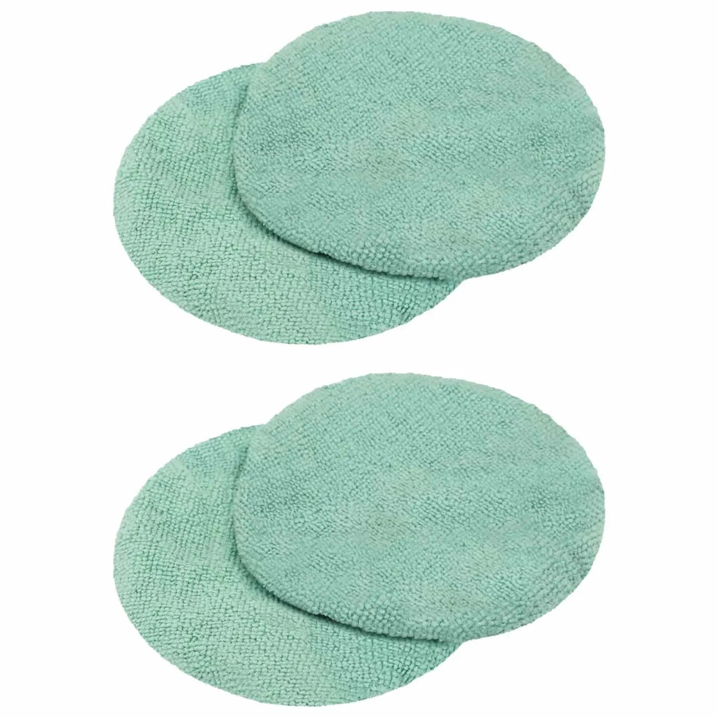 Cuffie per lucidatrice 4 pz Ø 14 cm Verde chiaro Microfibra 42048124